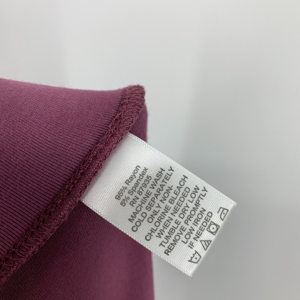 LOGO Layers Lori Goldstein Skirt Pull On Knit Stretch Raw Hem - Picture 4 of 9